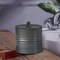 Stainless Steel Vanity Jar | Stylish Storage for Cotton Swabs,Sponges & Bath Salts | Decorative Canister for Bathroom,Bedroom | Oil Rubbed Bronze Finish